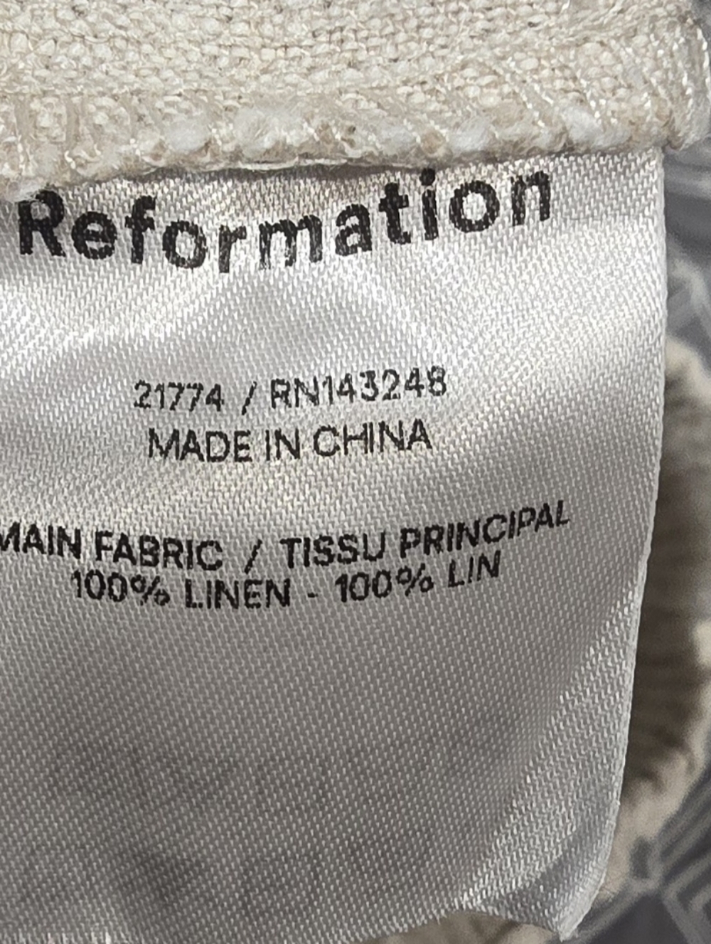 Reformation Mila Linen Shorts In Oatmeal Size Small - Picture 5 of 5